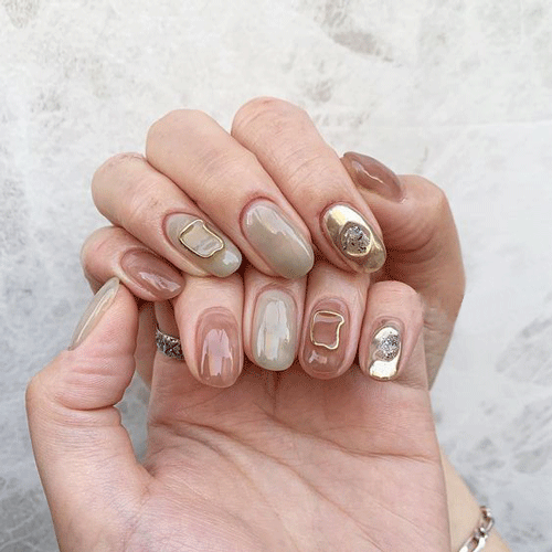 Trendy wiosennego manicure! Koreański design 3D! Wiosenne paznokcie! Wiosna!