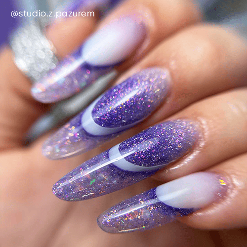 Trendy wiosenny manicure w fioletowym kolorze! Wiosenne paznokcie!