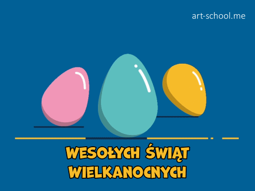 Wielkanocny GIF! Życzenia Wielkanocne! GIF z pisankami.