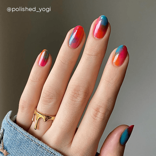 Wiosenne paznokcie! Manicure z akwarelowymi kroplami! Paznokcie wiosna!
