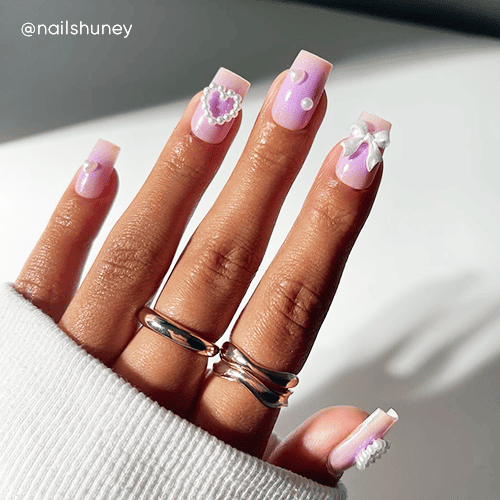 Wiosenny manicure na kwadratowe paznokcie!