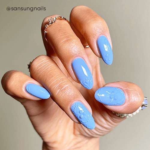 Wszystkie odcienie niebieskiego w wiosennym manicure! Wiosenne paznokcie!