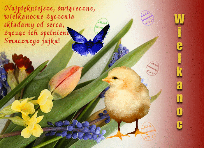 Życzenia Wielkanocne! Gify! Wielkanoc!