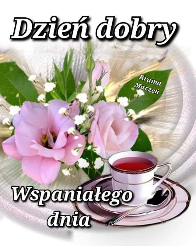 Fajne kartki! Dzień dobry! Kwiaty!