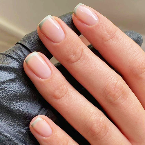 French manicure na krótkich paznokciach! Paznokcie french!