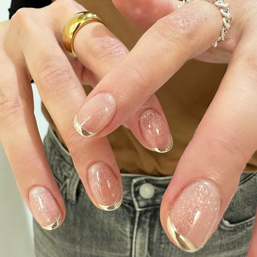 French na krótkich paznokciach! Paznokcie french! Francuski manicure!