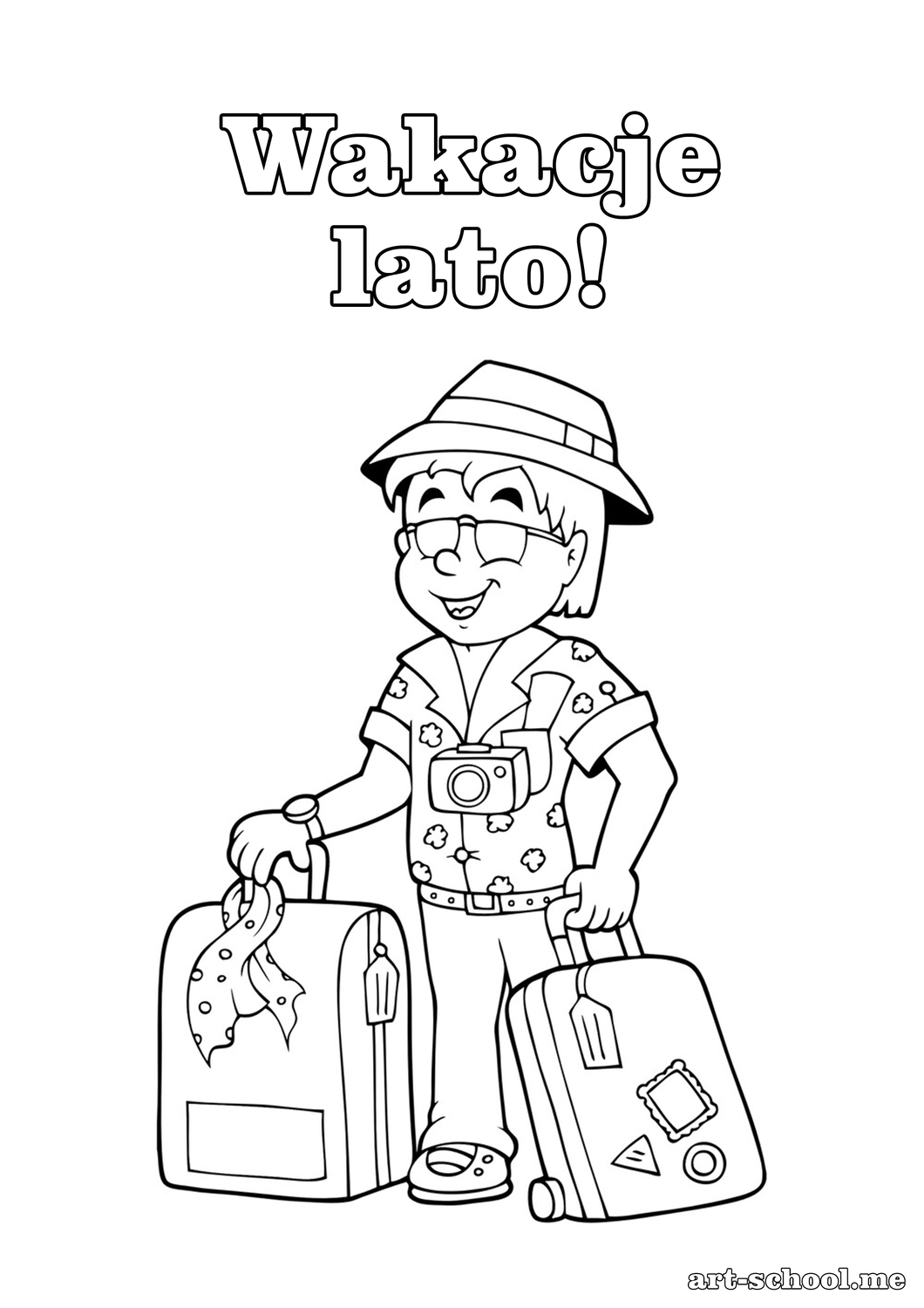Lato, wakacje darmowe kolorowanki, malowanki dla dzieci!
