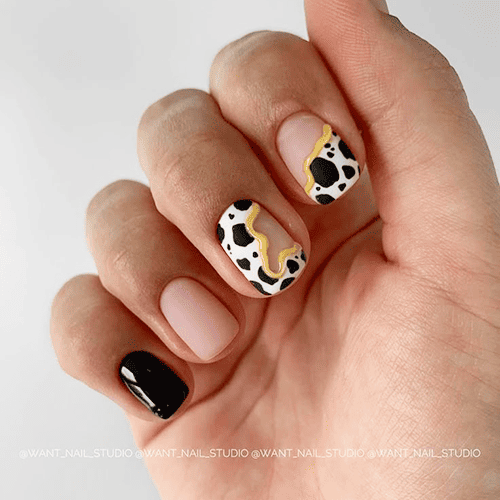 Manicure ze zwierzęcym wzorem! Manicure w krowie łaty!