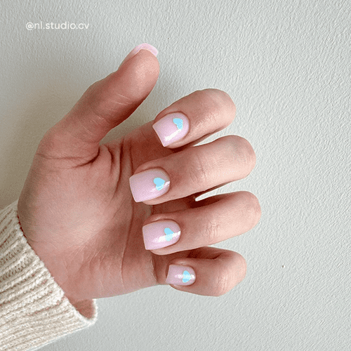 Paznokcie walentynkowe! Walentynki! Manicure z serduszkami!