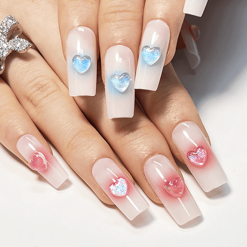 Trendy w manicure! Modny dekor 3D! Paznokcie na walentynki!